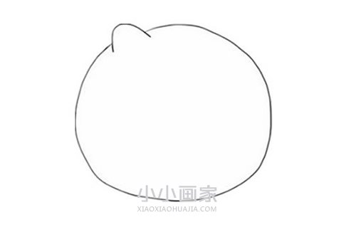 凶猛的可爱小老虎简笔画画法图片步骤步骤2