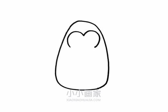 企鹅王子简笔画画法图片步骤步骤3