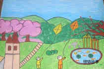 绘本故事获奖的绿色家园儿童画:让世界充满绿色