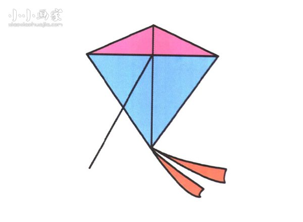 放风筝简笔画画法图片步骤步骤1