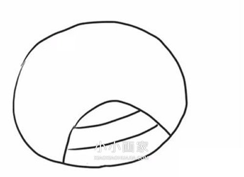 红色小螃蟹简笔画画法图片步骤步骤3