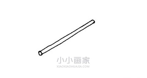 一双筷子简笔画画法图片步骤步骤3