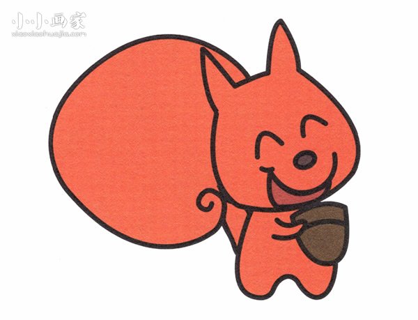 可爱小狐狸简笔画画法图片步骤步骤1