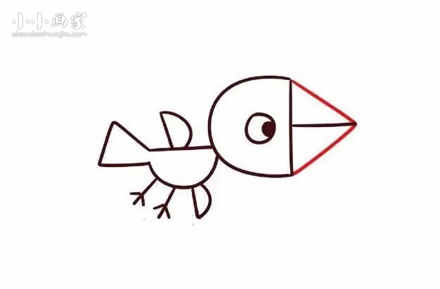 数字7简笔画小鸟画法图片步骤步骤1