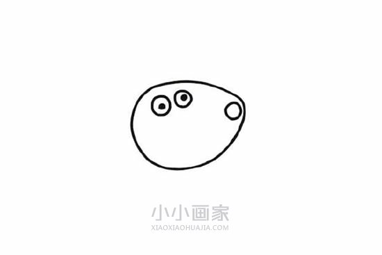 简单小兔瑞贝卡简笔画画法图片步骤步骤3