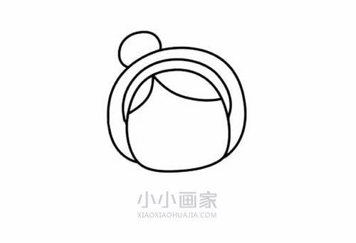 拿锅铲的妈妈简笔画画法图片步骤步骤3
