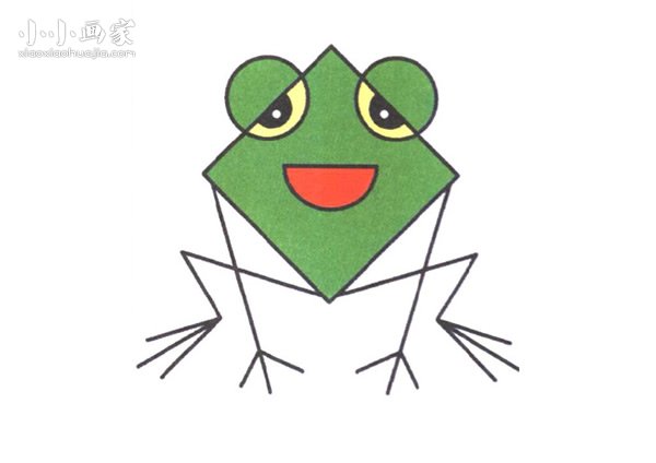 可爱小青蛙简笔画画法图片步骤步骤1