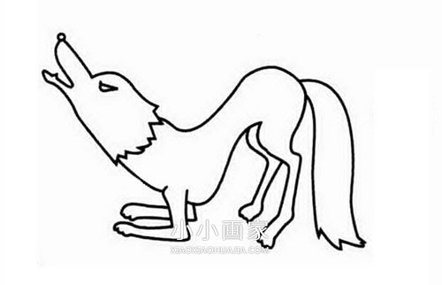 简单狼的简笔画画法图片步骤步骤1