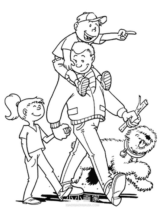 父亲节简笔画画法图片步骤步骤7