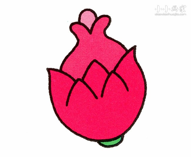 火龙果简笔画画法图片步骤步骤1