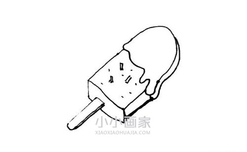 可爱雪糕简笔画画法图片步骤步骤7