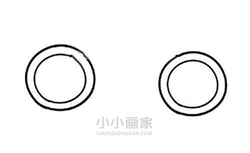 彩色自行车简笔画画法图片步骤步骤2
