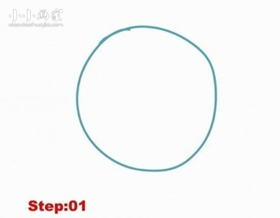 《海贼王》路飞简笔画画法图片步骤步骤1