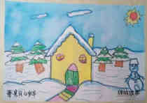 绘本故事幼儿园关于冬天主题儿童绘画作品图片
