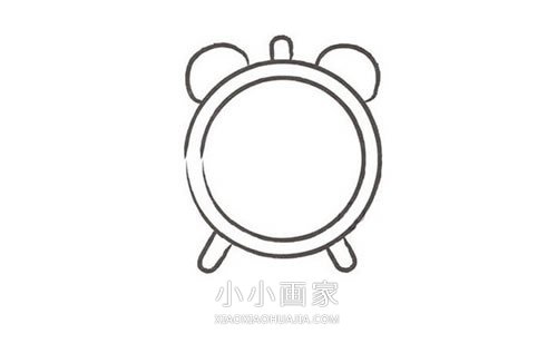 闹钟响了简笔画画法图片步骤步骤3