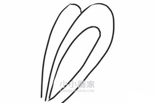 黑白兔子简笔画画法图片步骤步骤3