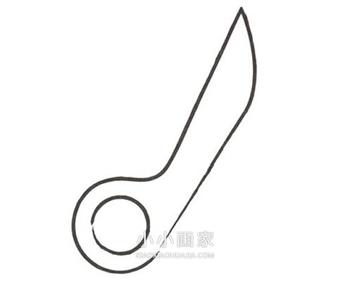 彩色小剪刀简笔画画法图片步骤步骤2