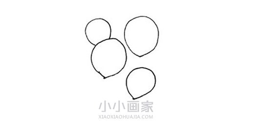 节日气球简笔画画法图片步骤步骤2
