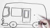 小型公交车简笔画画法图片步骤步骤5