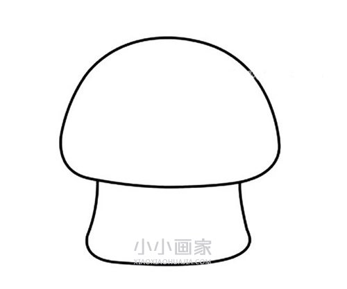卡通蘑菇屋简笔画画法图片步骤步骤2