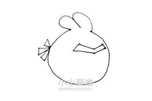 小红鸟简笔画画法图片步骤步骤5