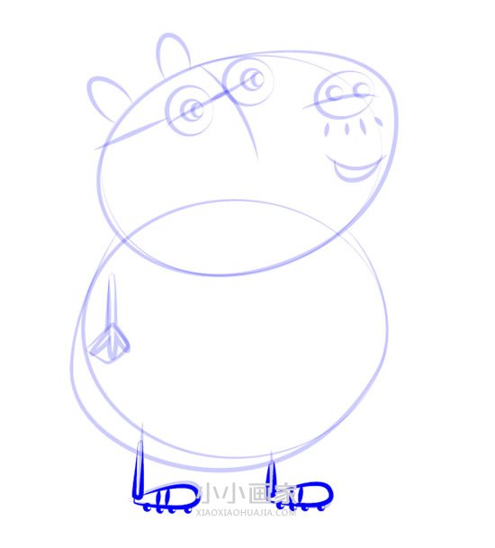 小马佩德罗爸爸简笔画画法图片步骤步骤8