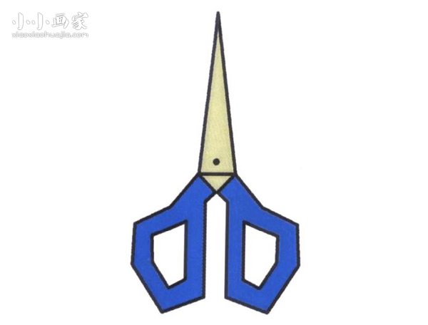 简单的剪刀简笔画画法图片步骤步骤1