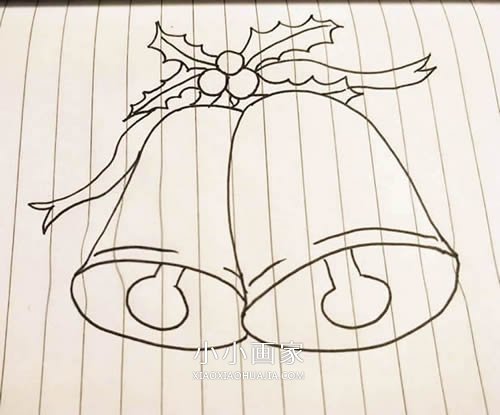 圣诞铃铛简笔画画法图片步骤步骤3
