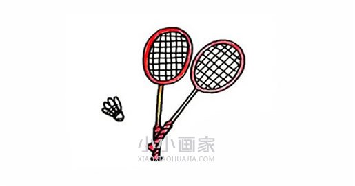 绘本故事简单羽毛球拍简笔画画法图片步骤