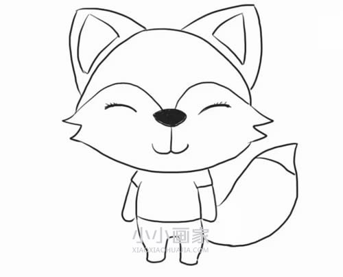 绘本故事卡通小狐狸简笔画画法图片步骤