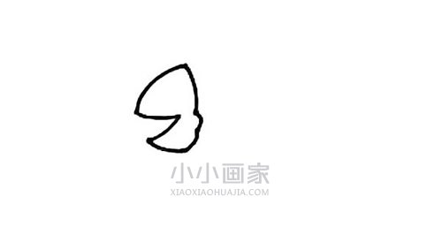 快乐的小鱼简笔画画法图片步骤步骤2