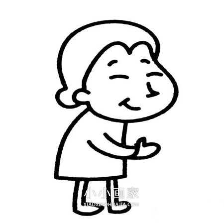 重阳节老人的简笔画画法图片步骤步骤11