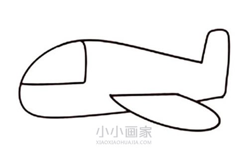 飞行的飞机简笔画画法图片步骤步骤5