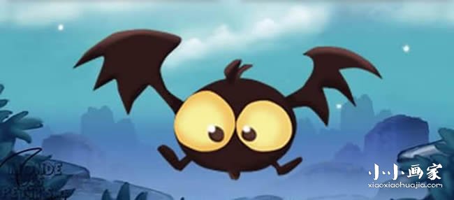 可爱卡通小蝙蝠简笔画画法图片步骤步骤1