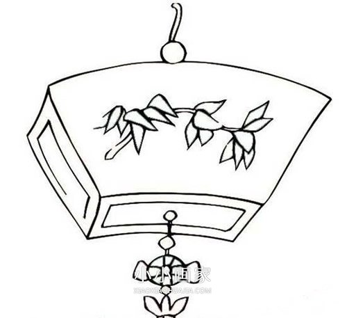 过新年灯笼简笔画画法图片步骤步骤1