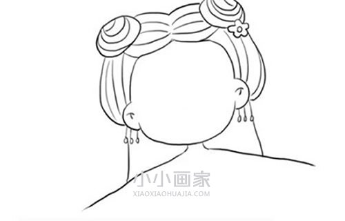 花千骨简笔画画法图片步骤步骤3