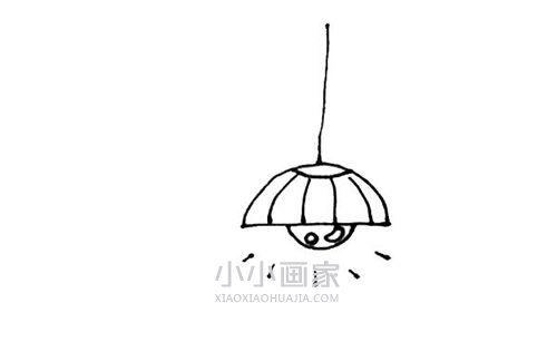 发光的吊灯简笔画画法图片步骤步骤5