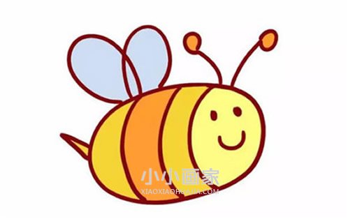 绘本故事卡通小蜜蜂简笔画画法图片步骤