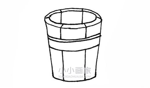 木桶简笔画画法图片步骤步骤4