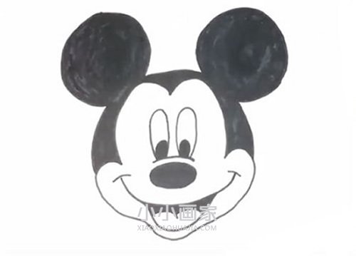 可爱米老鼠简笔画画法图片步骤