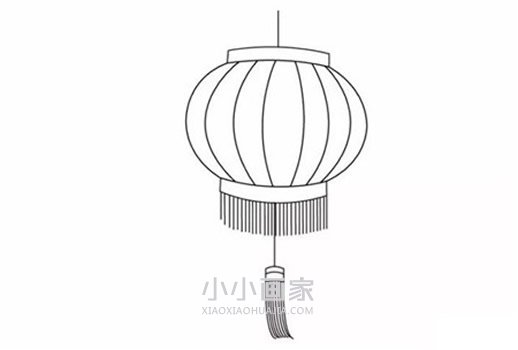 绘本故事元宵节灯笼简笔画画法图片步骤