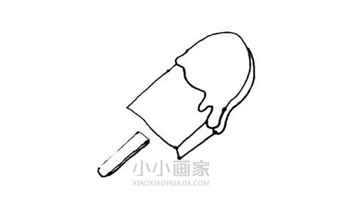 可爱雪糕简笔画画法图片步骤步骤5