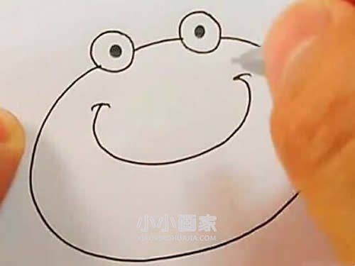 简单卡通螃蟹简笔画画法图片步骤步骤4