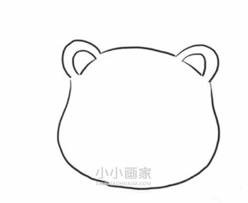 简单卡通小狮子简笔画画法图片步骤步骤2