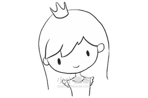 会魔法的漂亮公主简笔画画法图片步骤步骤5