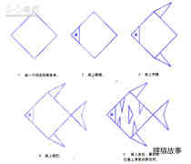 绘本故事可爱又简单花纹鱼简笔画画法图片步骤