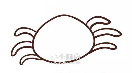 彩色卡通小蜘蛛简笔画画法图片步骤步骤3