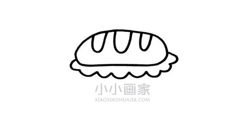 可爱面包店简笔画画法图片步骤步骤2