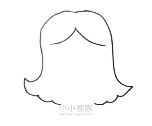 美丽公主简笔画画法图片步骤步骤2