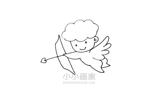 爱神丘比特简笔画画法图片步骤步骤8